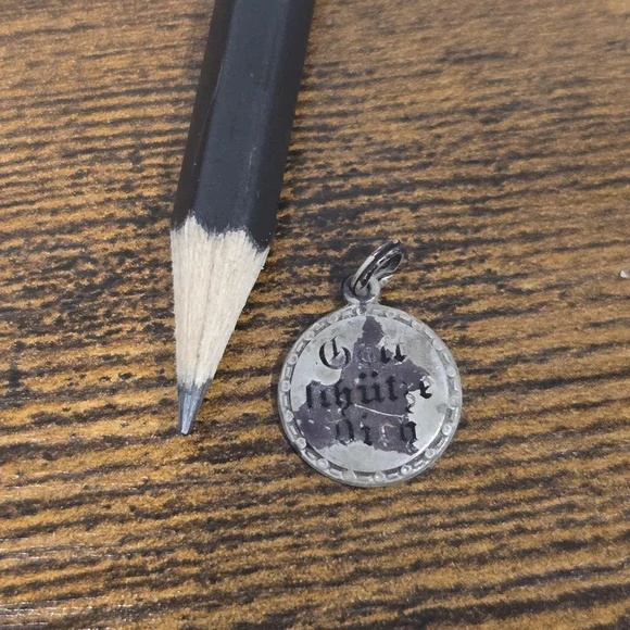 Silver Pendant with Inscription - Picture 2 of 4